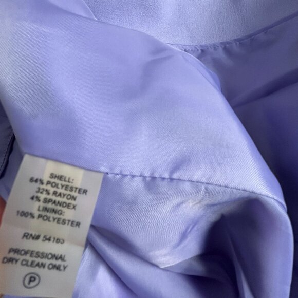 Calvin Klein Womens Lavender Two-Button Blazer Jacket Size 6 Office Wear Lined - Picture 4 of 7